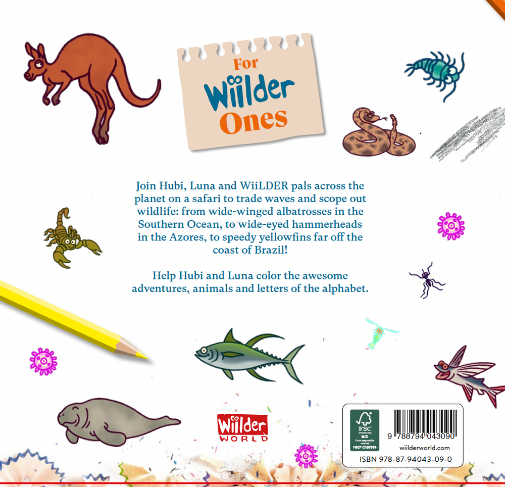 Wiilder Adventures and Animals A-Z: Coloring book